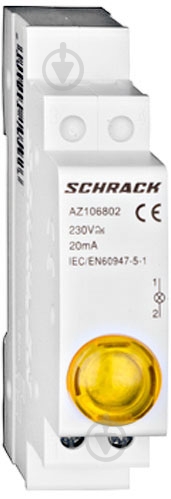 Индикатор Schrack LED 230В AC желтый AZ106802-- - фото 1