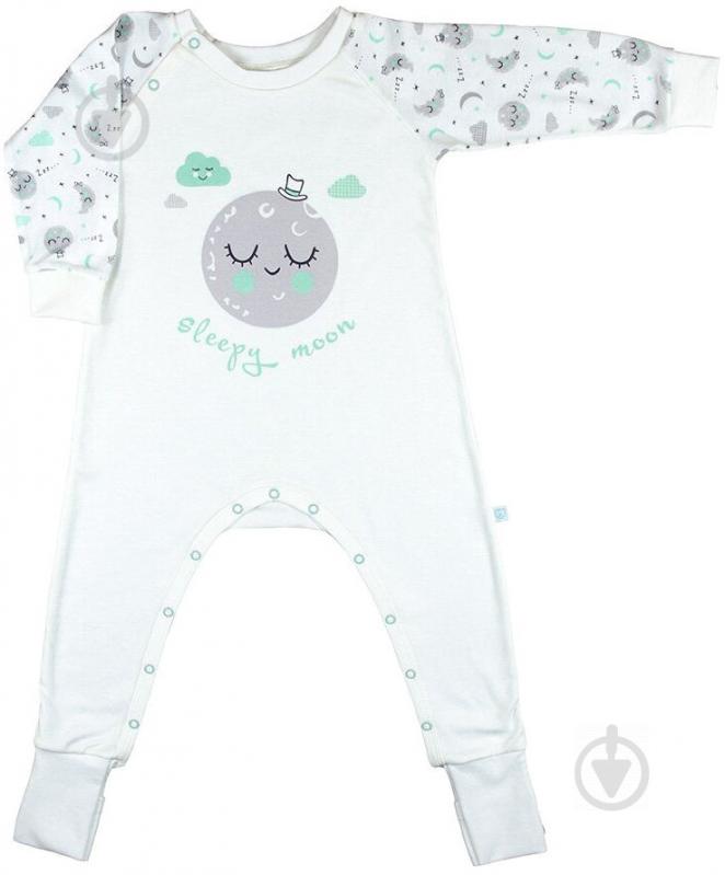 Комбинезон Baby Veres Sleepy Moon р.92 бежевый с рисунком - фото 1