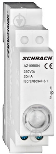 Индикатор Schrack LED 230В AC белый AZ106804-- - фото 1