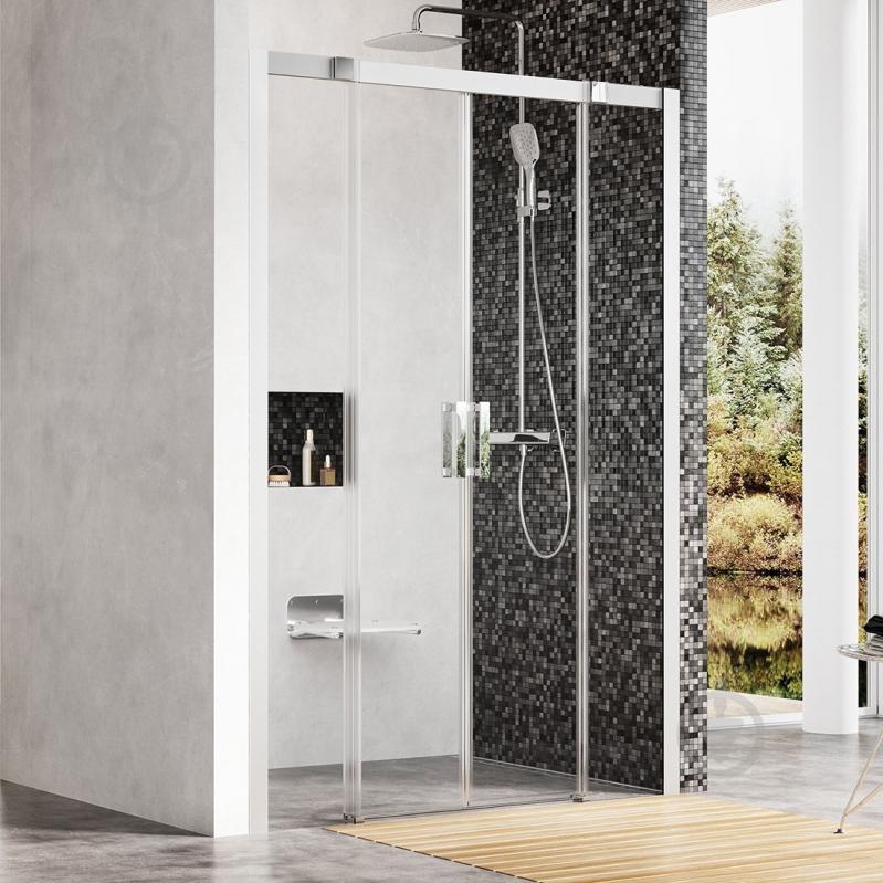 Душевые двери Ravak MSD4-180 сатин+Transparent - фото 1