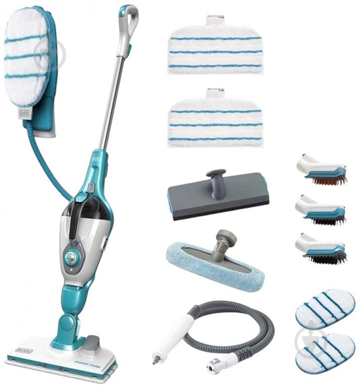 Паровая швабра Black+Decker SteamMop + SteamMitt 11 в 1 FSMH13101SM - фото 1 Паровая швабра Black+Decker SteamMop + SteamMitt 11 в 1 FSMH13101SM - фото 1