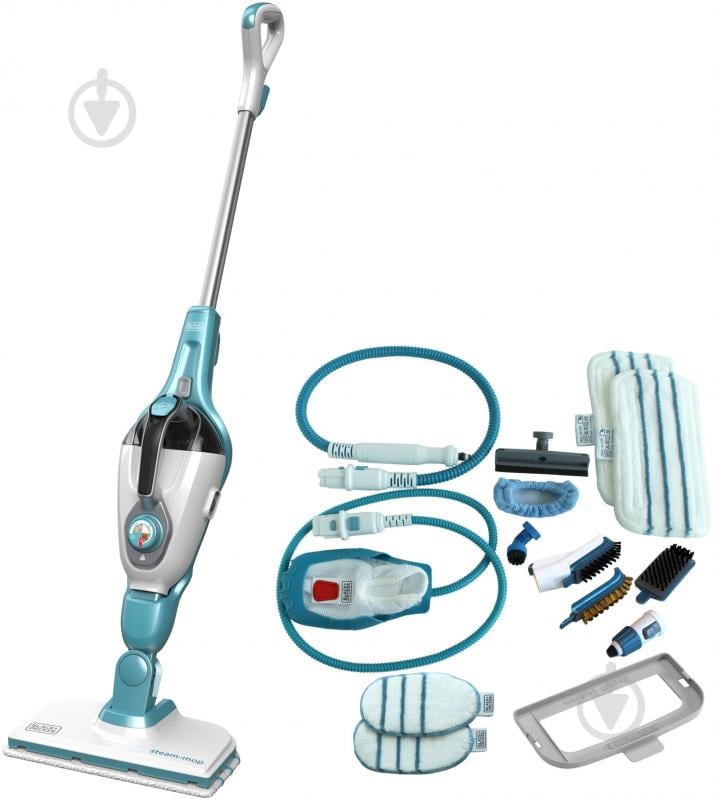 Паровая швабра Black+Decker SteamMop + SteamMitt 15 в 1 FSMH13151SM - фото 1 Паровая швабра Black+Decker SteamMop + SteamMitt 15 в 1 FSMH13151SM - фото 1