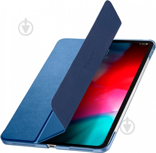 Чехол для планшета Spigen Smart Fold iPad Pro 12.9" (2018) blue (068CS25714) - фото 7