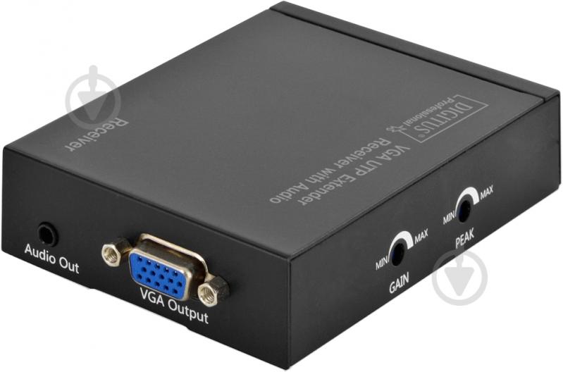 Удлинитель Digitus VGA Digitus extender over UTP receiver unit, Black 11 м черный - фото 2