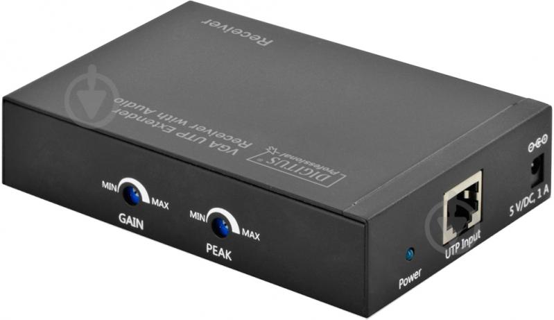 Удлинитель Digitus VGA Digitus extender over UTP receiver unit, Black 11 м черный - фото 3
