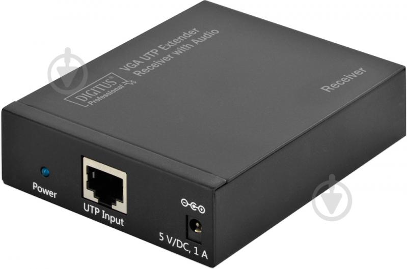 Удлинитель Digitus VGA Digitus extender over UTP receiver unit, Black 11 м черный - фото 1