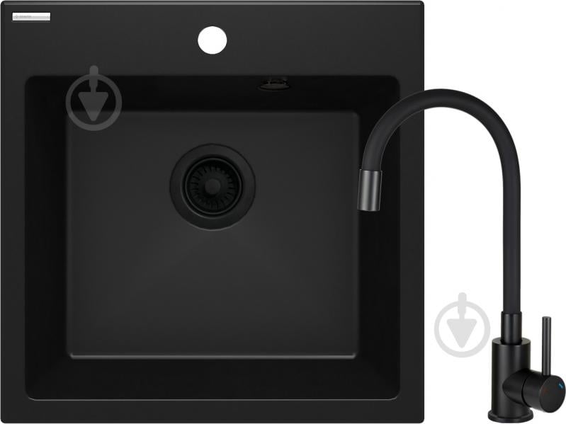 Мойка для кухни + смеситель Deante Evora черный (ZQJNN103) - фото 1 Мойка для кухни + смеситель Deante Evora черный (ZQJNN103) - фото 1