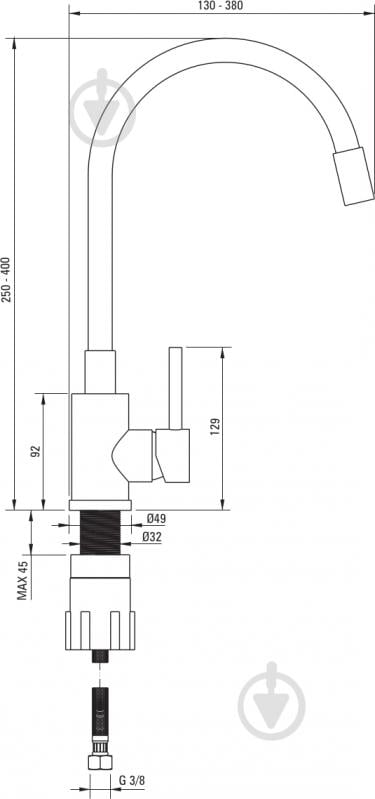 Мойка для кухни + смеситель Deante Evora черный (ZQJNN103) - фото 3 Мойка для кухни + смеситель Deante Evora черный (ZQJNN103) - фото 3