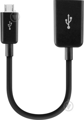 Адаптер Belkin USB 2.0 AF-micro B 0.12 м черный (F2CU014btBLK) - фото 1