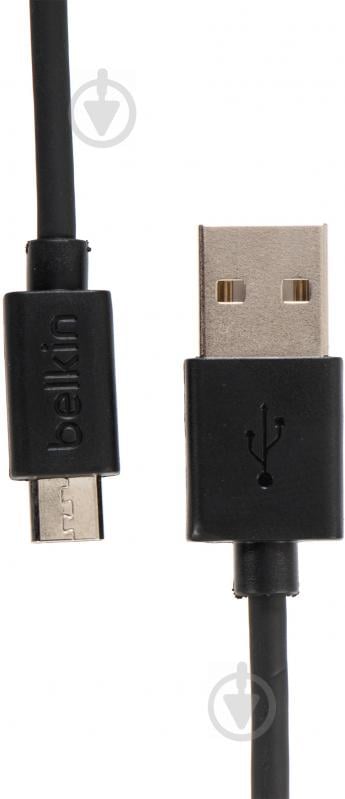 Кабель Belkin USB – microUSB 2 м чорний (F2CU012bt2M-BLK) - фото 1