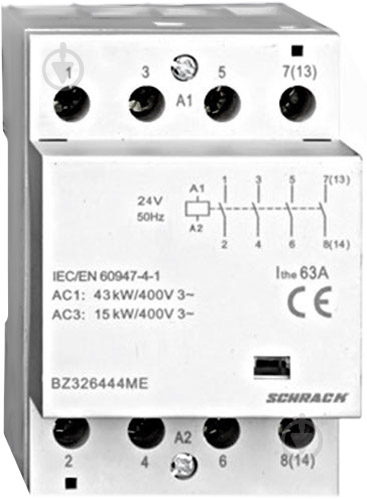 Контактор Schrack 63А 4НВ 230В AC BZ326444ME - фото 1