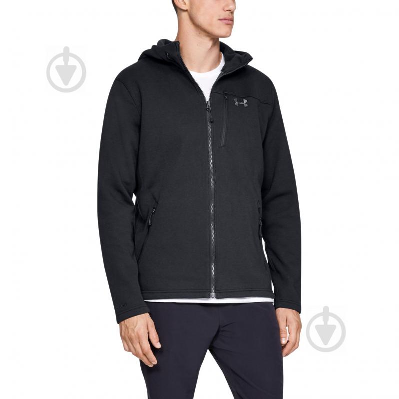 Джемпер Under Armour UA Seeker Hoodie 1319382-001 р. S чорний - фото 1