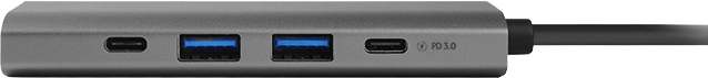 Док-станція Chieftec 5-в-1 USB3.2 Type-C titanium grey (DSC-502) - фото 2