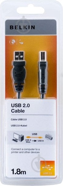 Кабель Belkin USB – miniUSB 1.8 м черный (F3U155cp1.8M) - фото 2