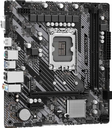 Материнская плата ASRock H610M-HVS/M.2 R2.0 (Socket 1700, Intel H610, micro ATX) - фото 2