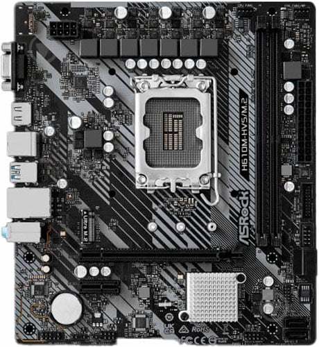 Материнская плата ASRock H610M-HVS/M.2 R2.0 (Socket 1700, Intel H610, micro ATX) - фото 1