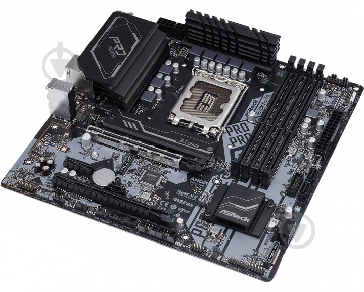 Материнская плата ASRock H670M PRO RS (Socket 1700, Intel H670, micro ATX) - фото 3