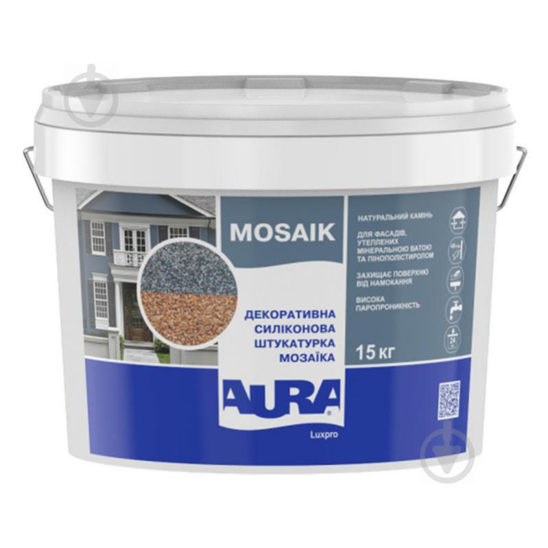 Штукатурка мозаїчна Aura® Luxpro Mosaik S106 15 кг білий - фото 2