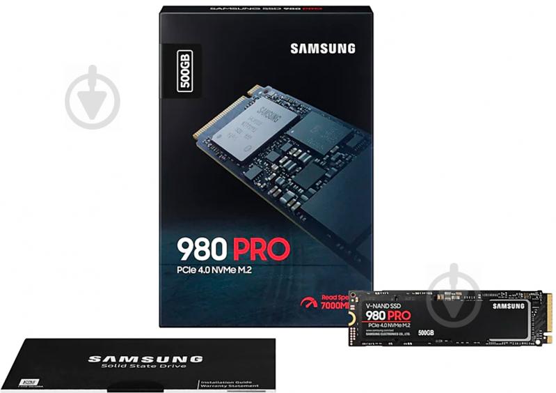 SSD-накопитель Samsung 980 PRO NVMe 500GB M.2 PCI Express 4.0 x4 3D V-NAND (MZ-V8P500BW) - фото 4