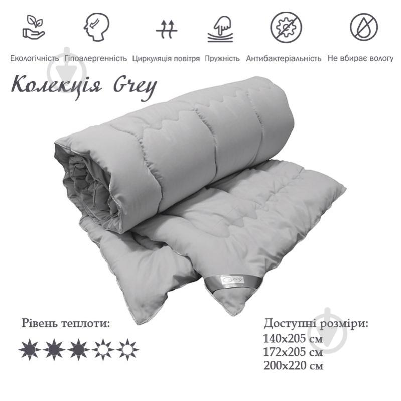 Одеяло силиконовое 322.52 Grey 200x220 см Руно - фото 2 Одеяло силиконовое 322.52 Grey 200x220 см Руно - фото 2