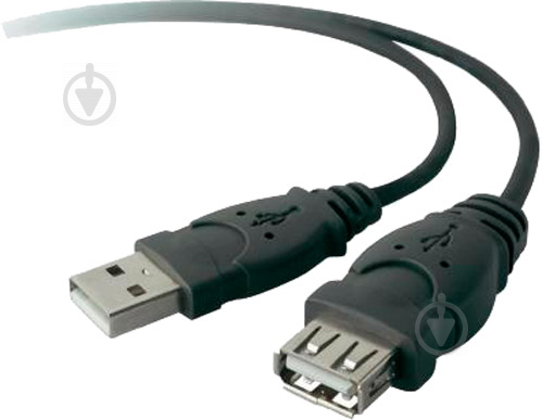 Кабель Belkin USB M – USB F 3 м черный (F3U153CP3M) - фото 1