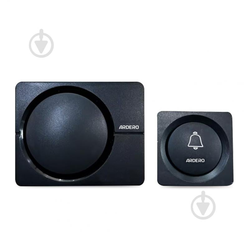 Звонок беспроводной ARDERO черный E-402 - фото 1