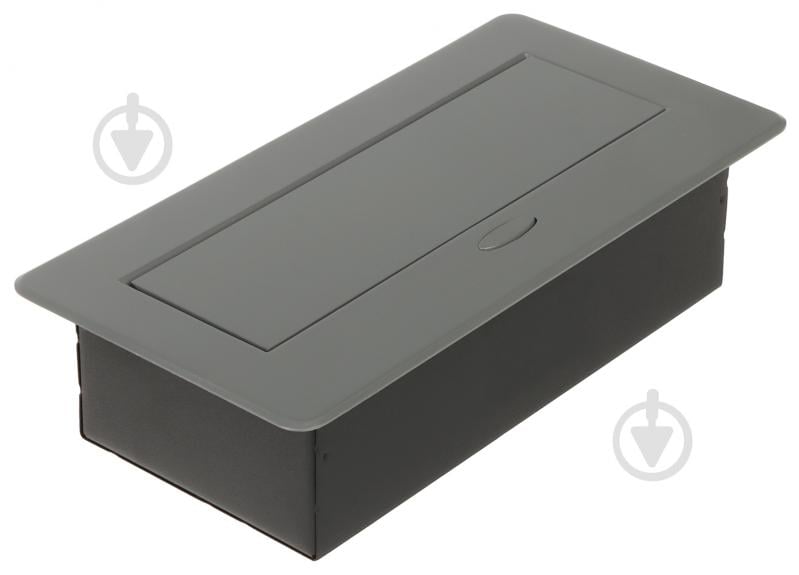 Розетка меблева із заземленням IP20 сріблястий OR-GM-9032(GS)/G - фото 4
