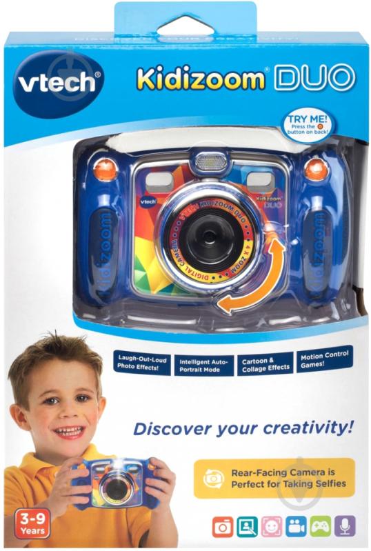 Фотокамера Vtech дитяча цифрова Kidizoom Duo Blue 80-170803 - фото 9