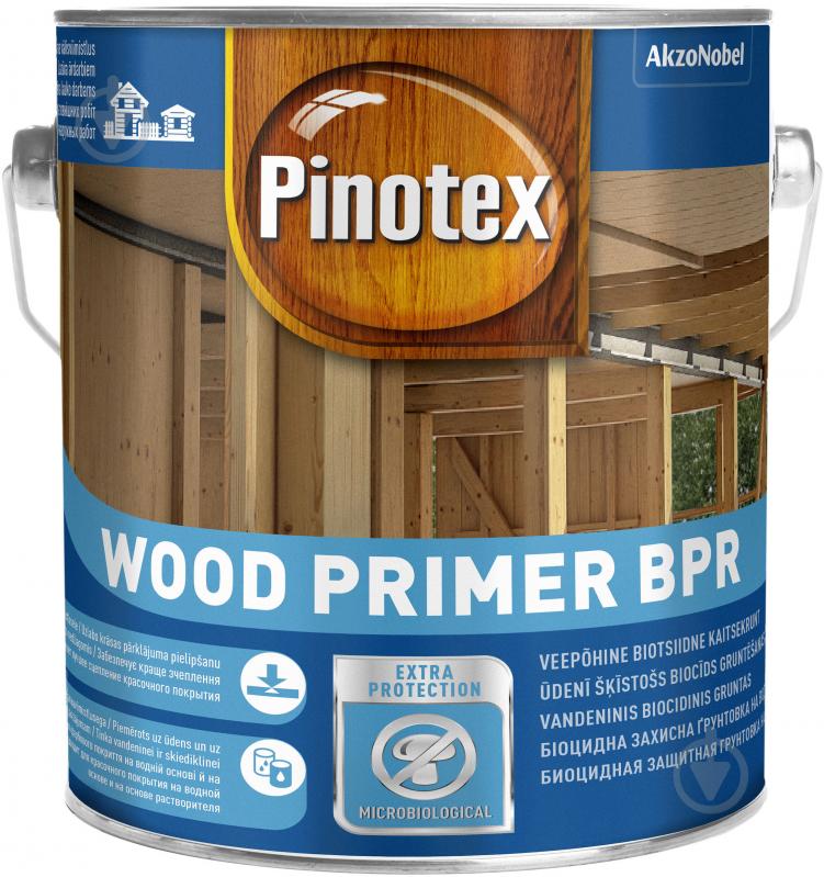 Ґрунт для дерева Pinotex Wood Primer BPR прозорий 2,5 л - фото 1