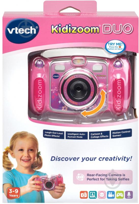 Фотокамера Vtech детская цифровая Kidizoom Duo Pink 80-170853 - фото 12