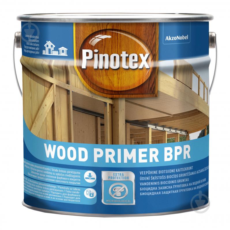 Грунт для дерева Pinotex Wood Primer BPR прозрачный 10 л - фото 1