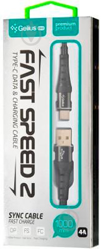 Кабель Gelius Fast Speed Series 2 GP-UC05c Type-C 1 м черный - фото 2