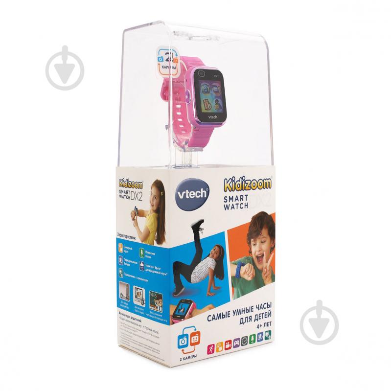 Часы детские Vtech Kidizoom Smart Watch DX2 Pink 80-193853 - фото 10