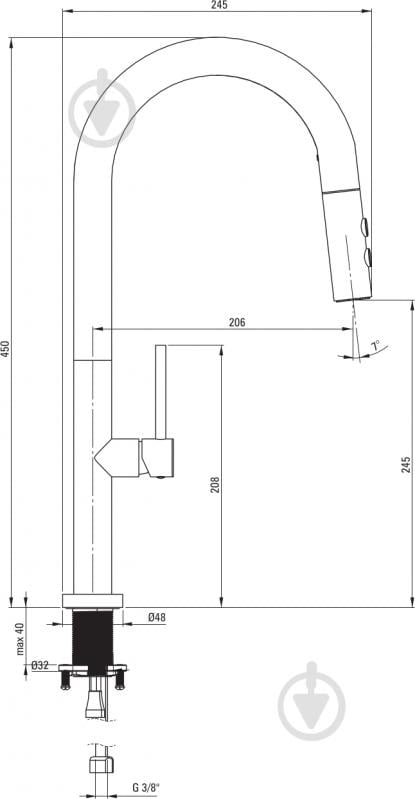 Мойка для кухни + смеситель Deante Olfato титан (ZPOED10A) - фото 6 Мойка для кухни + смеситель Deante Olfato титан (ZPOED10A) - фото 6