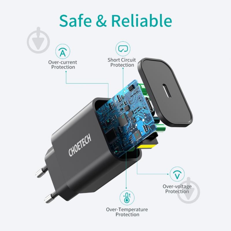 Зарядное устройство Choetech Q5004-EU-BK - фото 5 Зарядное устройство Choetech Q5004-EU-BK - фото 5