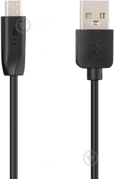 Кабель Gelius One GP-UC115 MicroUSB 1 м чорний - фото 1