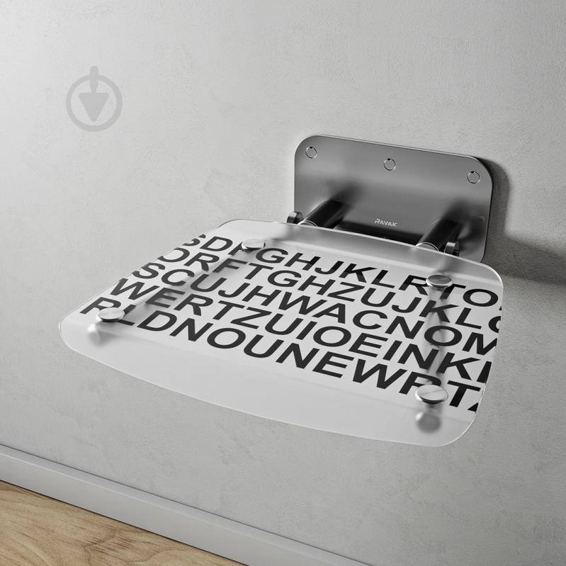 Сиденье для душа Ravak Ovo B II Text - фото 2