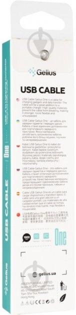 Кабель Gelius One GP-UC117 Lightning 1 м черный - фото 3