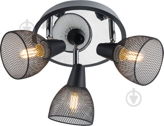 Спот Accento lighting ALIN-Nero-3 3x40 Вт E14 чорний - фото 1