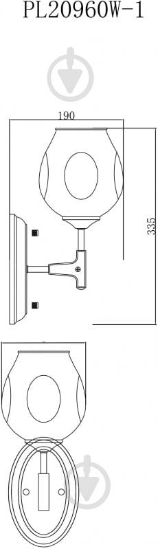 Бра Accento lighting Molecule 1x60 Вт E27 антична латунь - фото 3