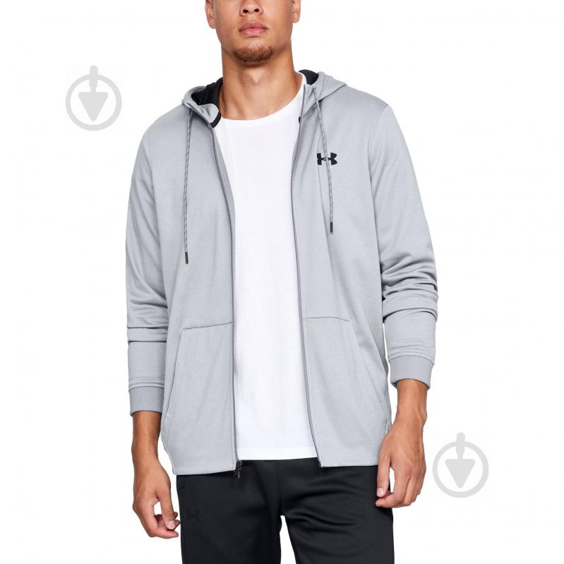 Джемпер Under Armour ARMOUR FLEECE FZ HOODIE 1320744-035 р. S сірий - фото 1