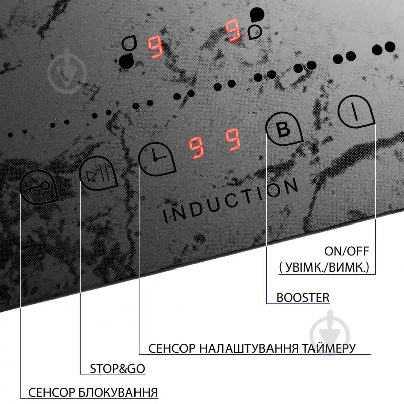 Варочная поверхность индукционная Perfelli MIS 3077 KMR Domino индукционная - фото 9