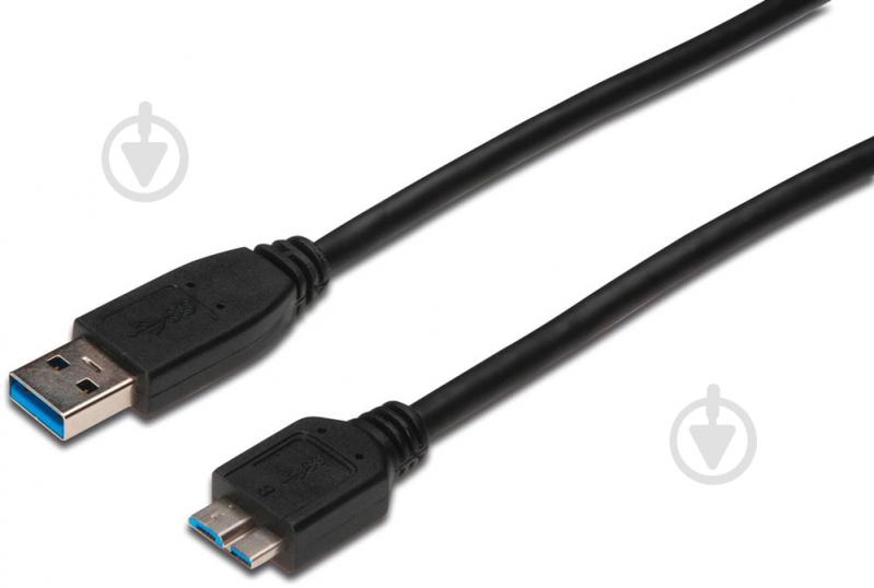 Кабель Digitus USB 3.0 Am-Micro B 1 м черный (84133) - фото 1 Кабель Digitus USB 3.0 Am-Micro B 1 м черный (84133) - фото 1