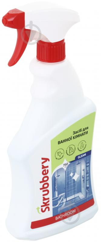Средство для ванной комнаты SKRUBBERY Gleam 0,75 л - фото 2 Средство для ванной комнаты SKRUBBERY Gleam 0,75 л - фото 2