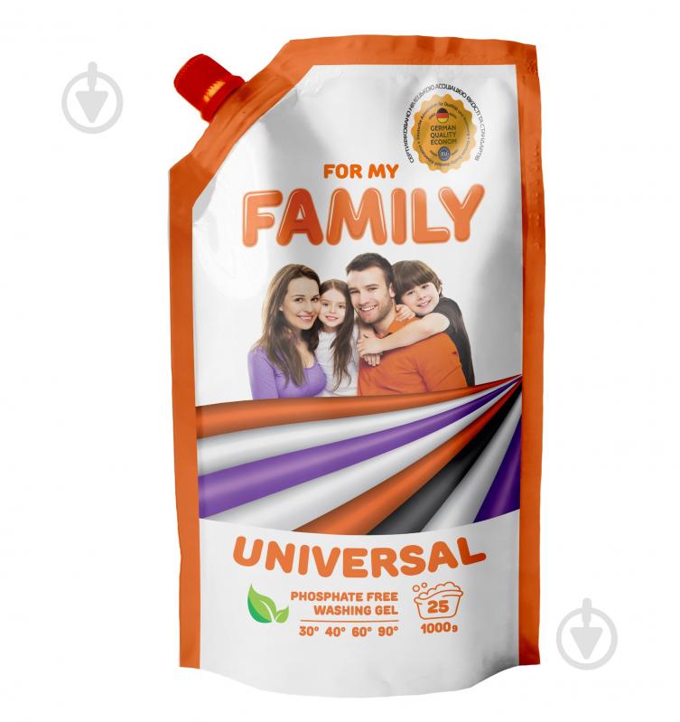 Гель для машинного та ручного прання For my Family Universal (Doypack) 1 л - фото 1