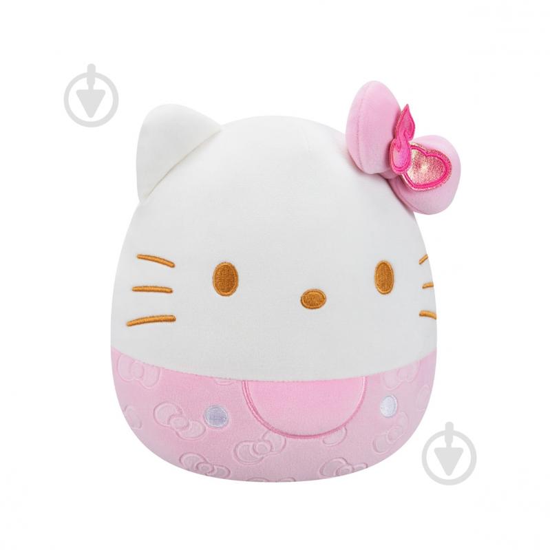 М'яка іграшка SQUISHMALLOWS Хелоу Кітті 20 см рожевий із білим SQSN00497 - фото 3