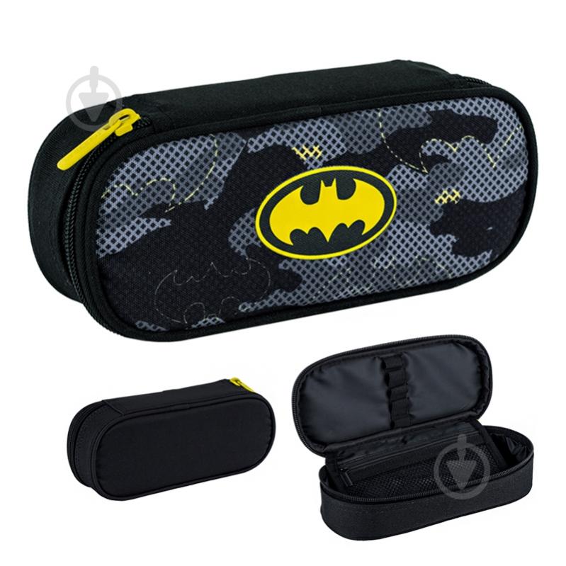 Пенал 599 DC Comics Batman KITE серый - фото 1