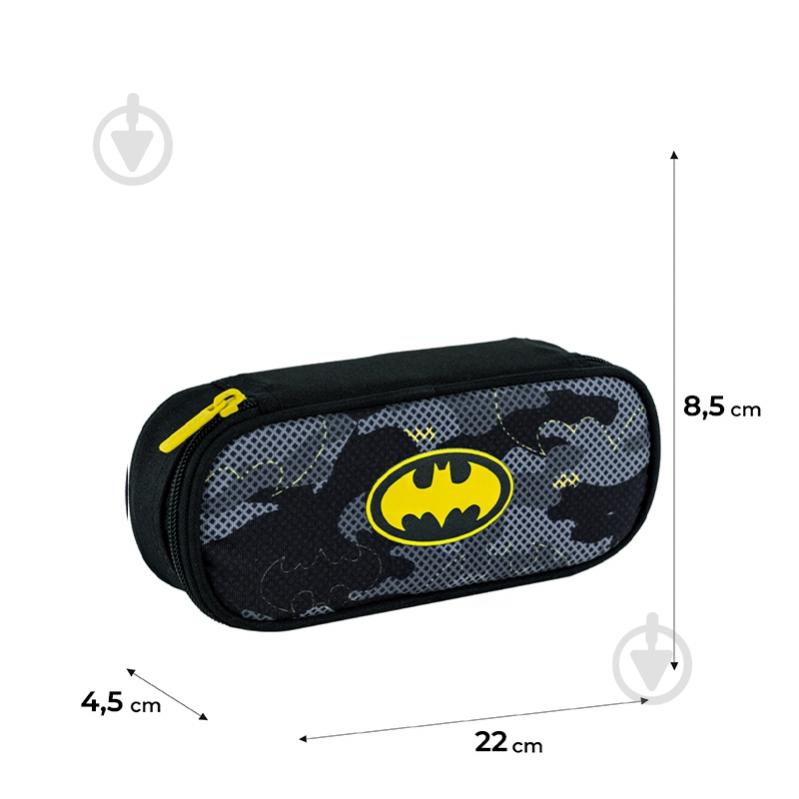 Пенал 599 DC Comics Batman KITE серый - фото 2