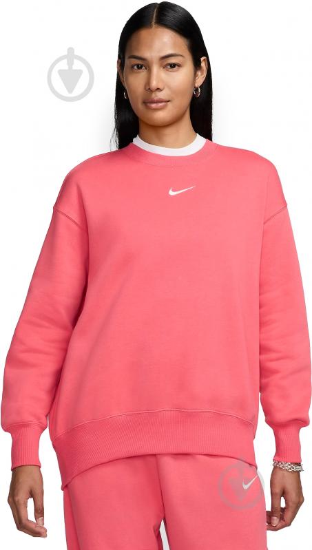 Свитшот Nike NSPHNX FLC OS CREW DQ5733-629 р.M розовый - фото 1