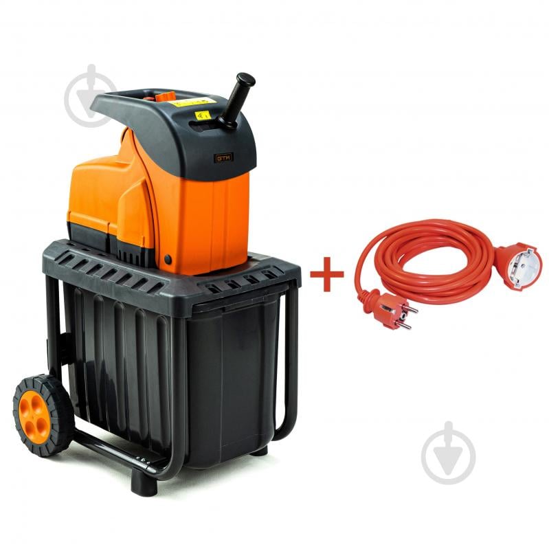 Измельчитель садовый GTM DS2800/45 KIT + удлинитель 10 м 3x1,5 электросеть - фото 2